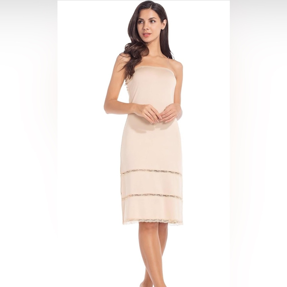 MANCYFIT Sleeveless Dress Slip with invisible straps